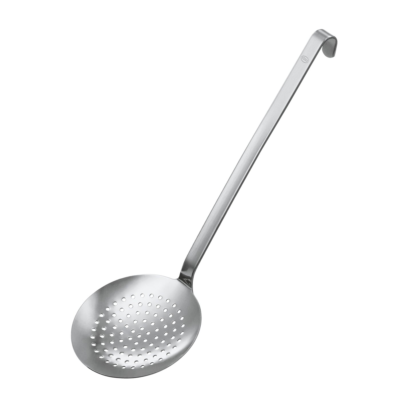 RÖSLE Schaumlöffel flach zum Abschöpfen und Abseihen von Speisen aus Edelstahl.