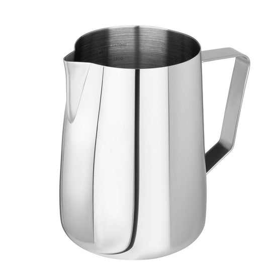 APS Milch- / Universalkanne aus Edelstahl, 1,3 Liter, ideal für Gastronomie