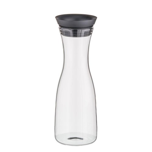 APS Glas-Karaffe mit Edelstahl- und Silikondeckel für Gastronomie