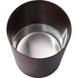 cent Sicherheitspapierkorb mit Aluminium-Einsatz 13L Ø:25cm H:30cm braun