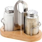 cent Menage Salz & Pfeffer mit Holzgestell 2tlg. Set