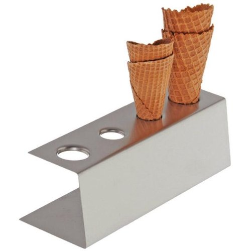 Eiswaffel-Ständer aus Edelstahl zur Präsentation und Aufbewahrung von Eiswaffeln