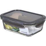 Lock&Lock Lock & Lock Boroseal Glasschale mit Deckel rechteckig 63cl 17,5x13x6,4cm VPE6