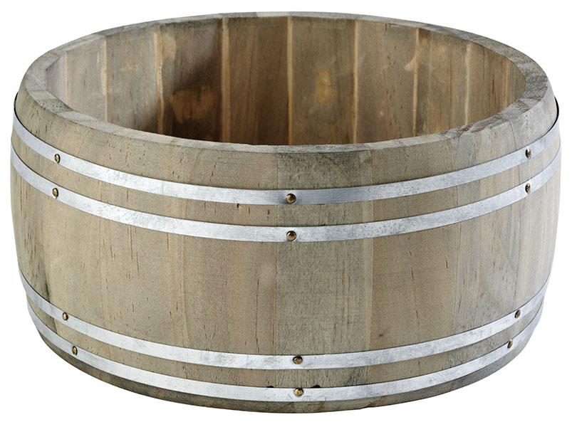APS Table Caddy -COUNTRY STYLE- aus Holz, Ø 17,5 cm für die Präsentation von Servietten und Besteck