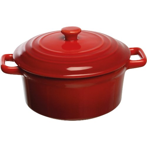 Tognana Mini-Casserole Lexa in rot, ideal zum Servieren von Suppen und heißen Speisen.