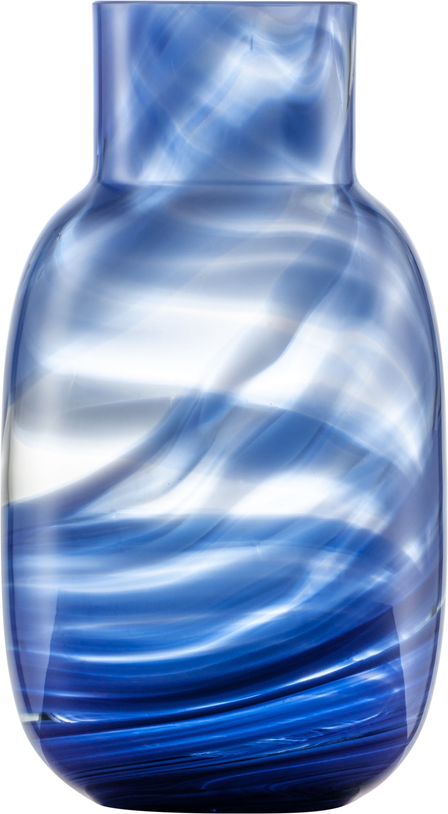 ZwieselGlas Handmade Vase Groß Waters 277 Blue für dekorative Arrangements