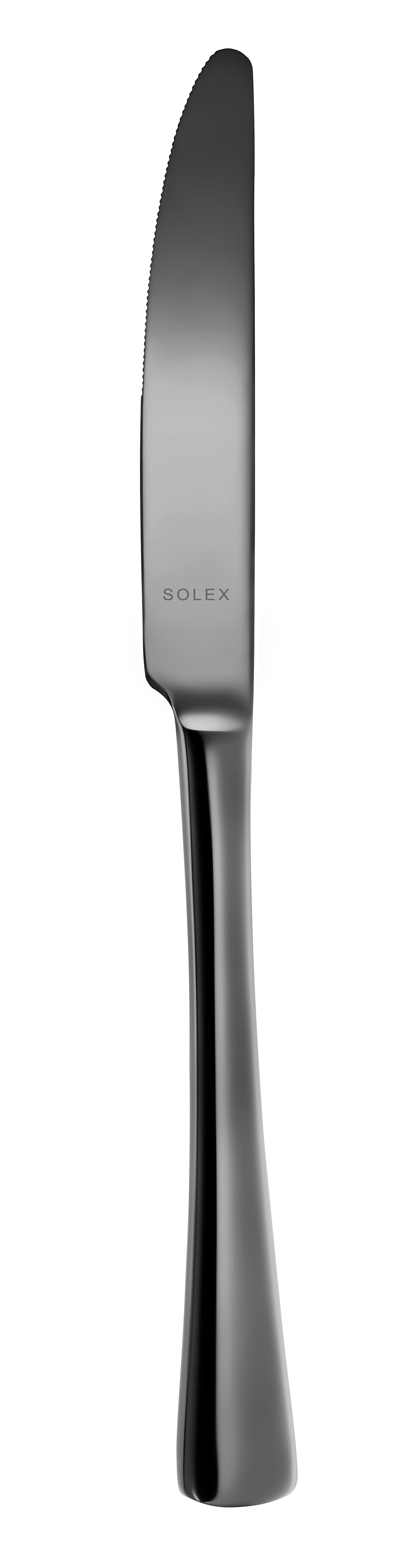 solex Menümesser New Style 224 mm PVD Tiefschwarz für den gedeckten Tisch