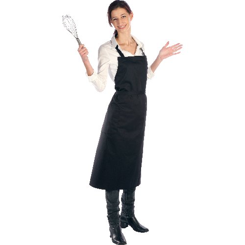 cent Latzschürze 100x80 cm, Schwarz, für Gastronomie und Catering