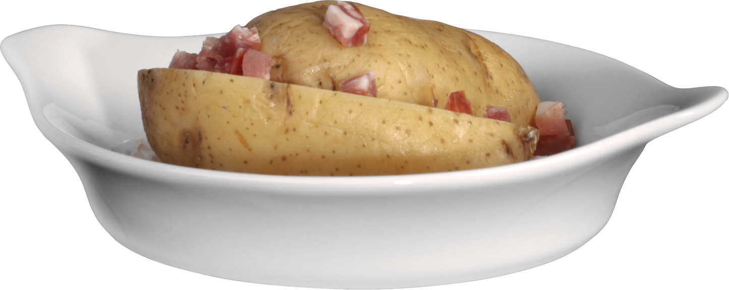 Holst Gratinschale & Eierpfanne Wallis aus Porzellan, ideal für Gratins und Eiergerichte.