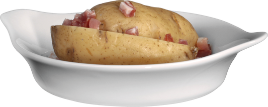 Holst Gratinschale & Eierpfanne Wallis aus Porzellan, ideal für Gratins und Eiergerichte.