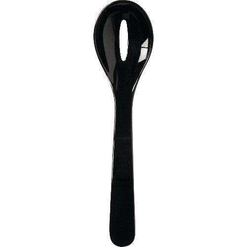Waca Salatlöffel geschlitzt 23,5 cm schwarz Kunststoff, ideal für das Servieren von Salaten.