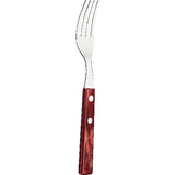 Tramontina Steak-/Pizzabesteck "Churrasco" Gabel L: 20cm mahagoni VPE 12