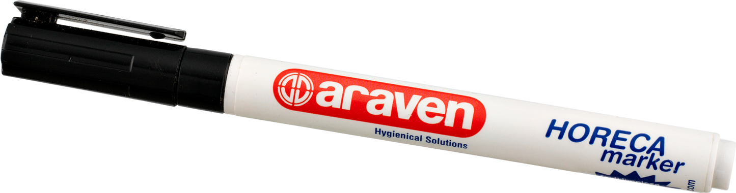 Araven Stift schwarz für die Beschriftung von Behältern in der Gastronomie