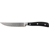Solex Steakbesteck "Black Angus" Steakmesser Griff schwarz, Wellenschliff