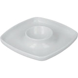 Metaltex Eierbecher quadratisch 9,5x0,8x9,5cm weiß, PP, 3er Pack