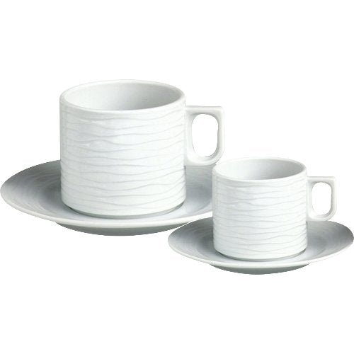 cent Hotelporzellan Curved Tasse für Espresso, stapelbar und spülmaschinengeeignet