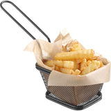 Hendi Servier-Frittierkorb "Snack-Holder" schwarz, rechteckig 10,5x9x6 cm