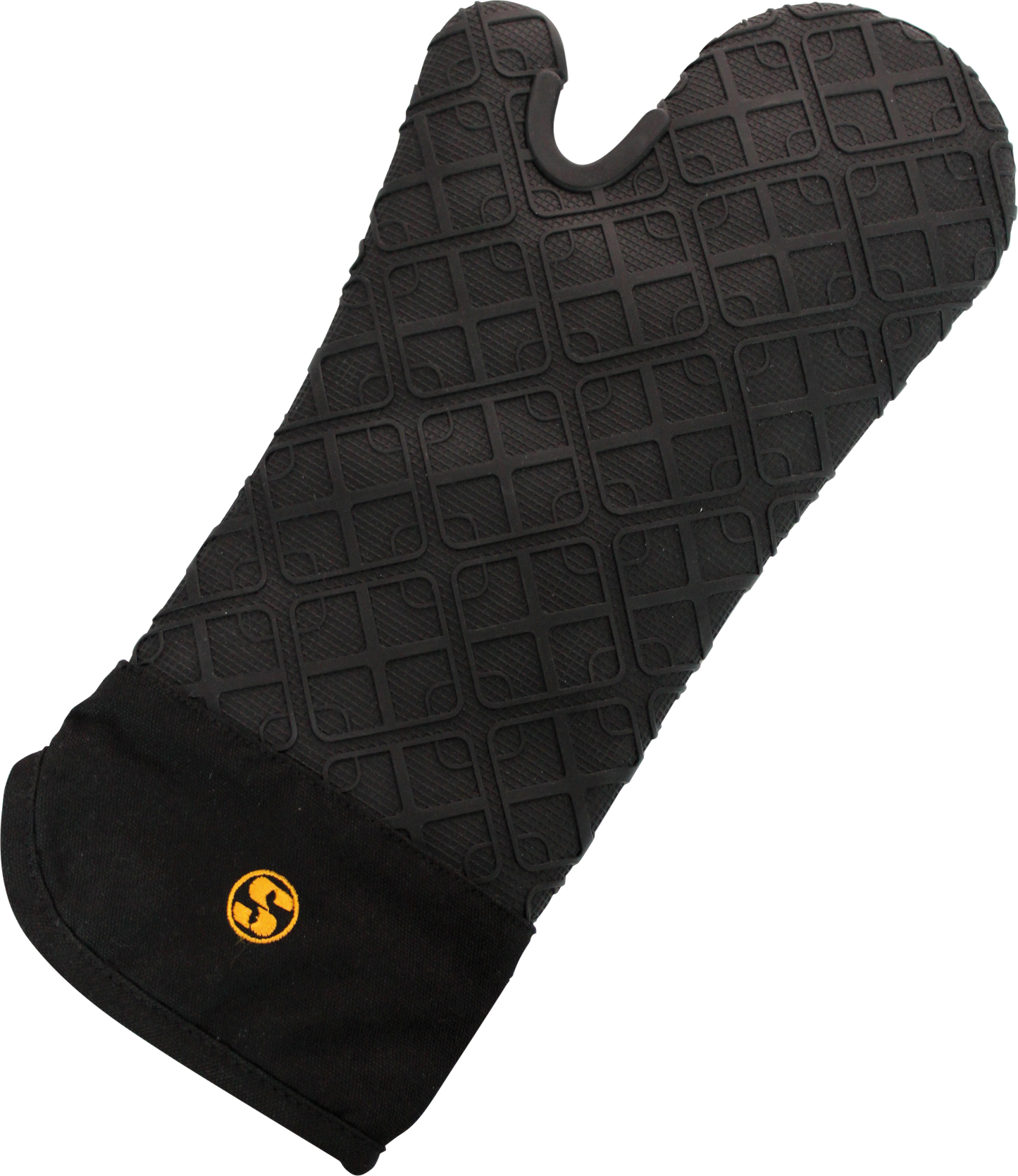 Schneider Hitze-Handschuh Silikon schwarz, hitzebeständig und wasserdicht für Gastronomie