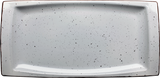 cent "Granja" grau-braun Platte flach eckig 36x18cm VPE 6