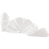 cent Stoffserviette, Atlaskante, weiß, 100% BW, 40x40cm, 6er Pack