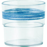 Waca Trinkbecher "Colour" 0,23L SAN VPE 5 klar/blau