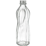Bormioli Glasflasche "Aqua" 0,75 L mit Metallschraubverschluss VPE 6