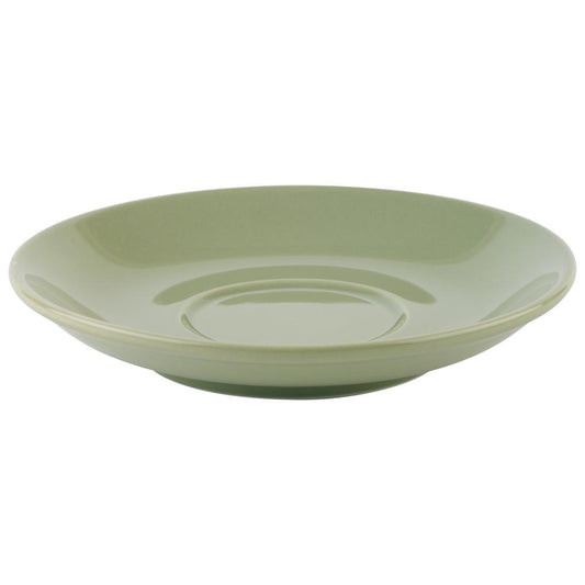 APS Kaffeeuntertasse -SNUG- aus Porzellan, Ø 14,5 cm, grün, ideal für Cafés und Restaurants