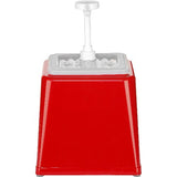 Hendi Pump-Soßenspender 2,5L, 22,4x21,0x32,5cm, ABS rot