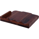 Sambonet Einlegeböden Buffetsystem "RADICI" Akazienholz braun 27x26,4x4,5cm Aufkantung gewellt