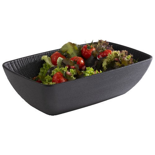 APS GN Schale NERO schwarz Melamin, 1,70L, stapelbar und spülmaschinengeeignet