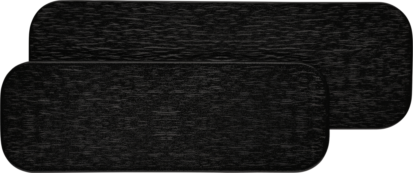 fivestars Lavanit schwarze Platte 25,1x8,5cm für Gastronomie
