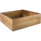 Lacor Holzkasten Buffetsystem "Nord" Akazienholz braun GN 1/1 H: 16,5 cm
