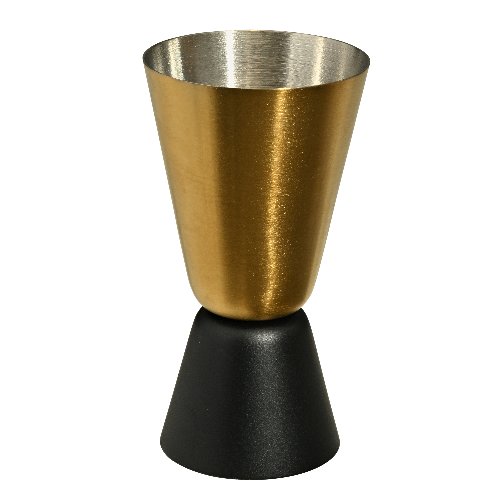 fivestars Rooftop Cocktail-Doppelmaß schwarz-gold für präzise Cocktailzubereitung