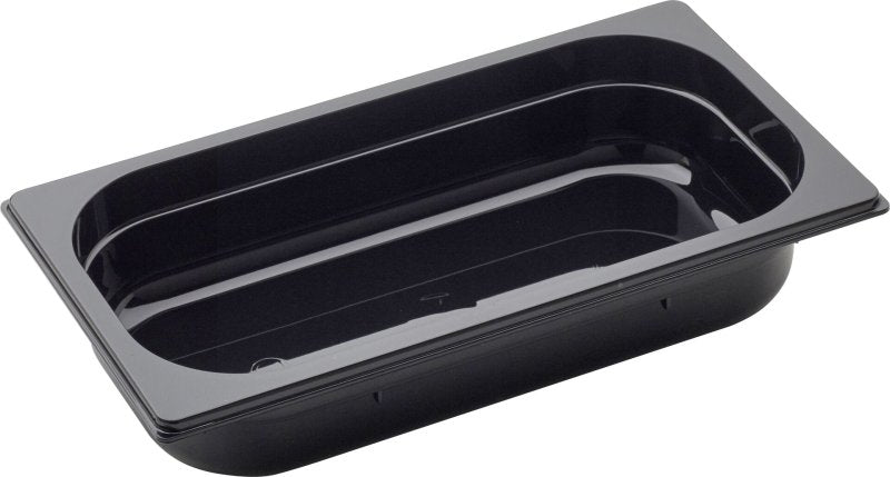 cent GN Behälter 1/3 aus Polycarbonat, schwarz, 2,4L, für Gastronomie