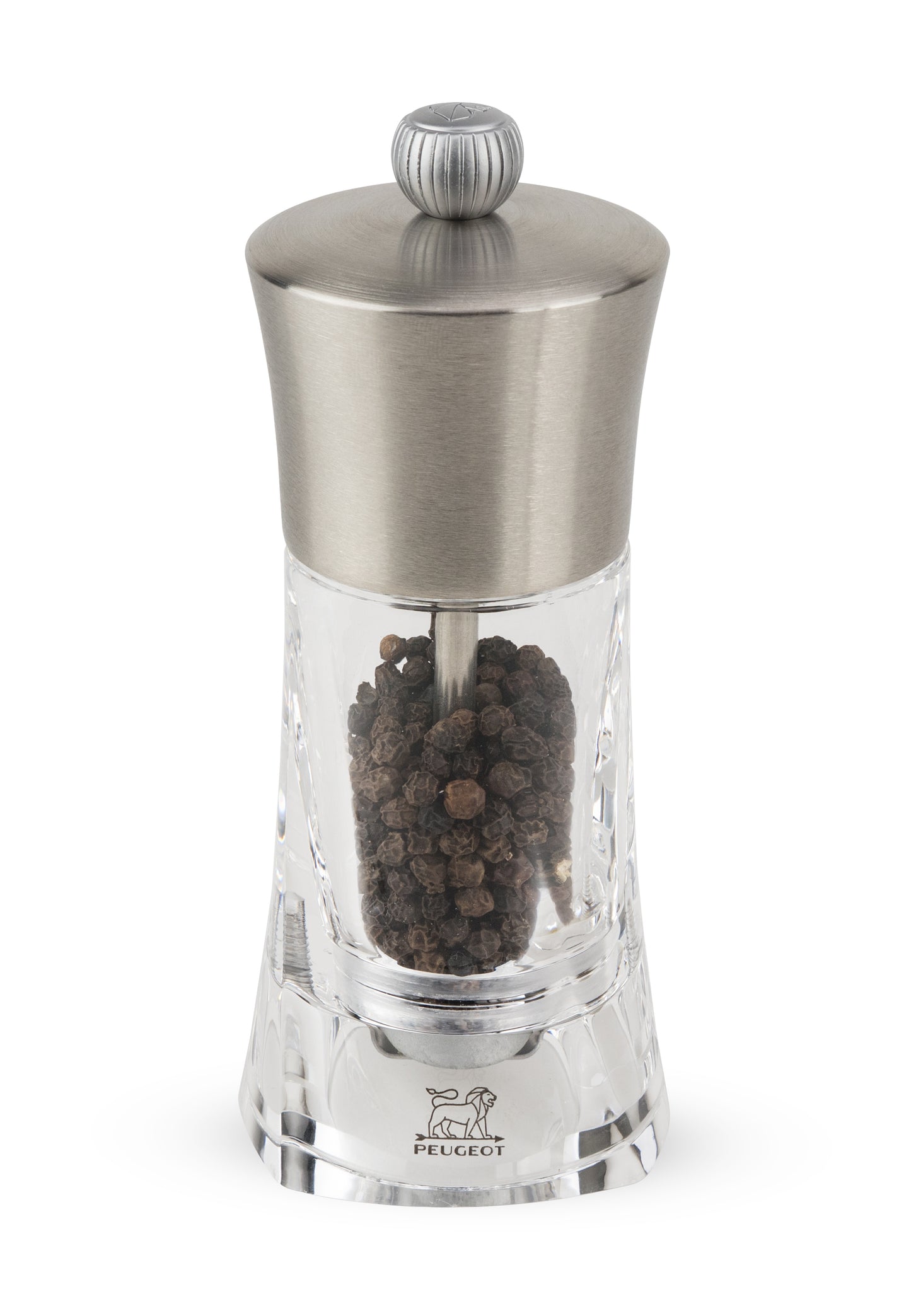 OUESSANT Pfeffermühle aus Acryl und Edelstahl für Tischgenuss