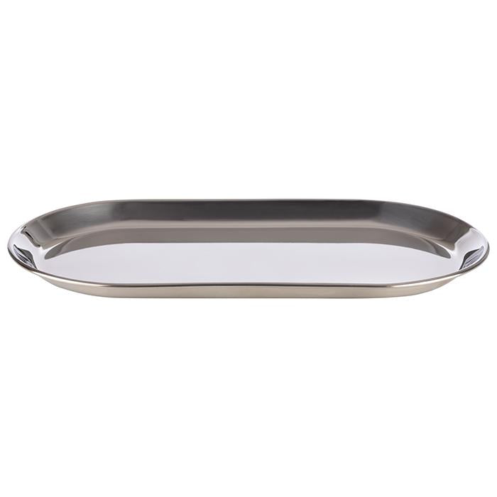 APS Serviertablett -KAFFEEHAUS- aus Edelstahl, 30x15,5 cm, für Gastronomie