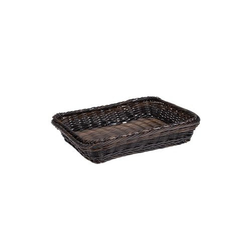 APS GN 1/2 Korb -GN LINE- für Gastronomie, 32,5 x 26,5 cm, schwarz/braun