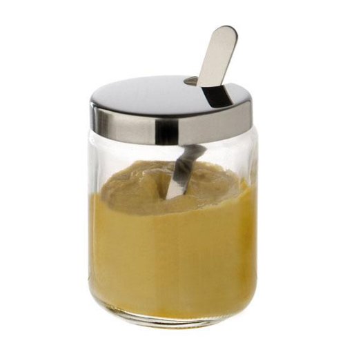 APS Senf-Töpfchen mit Deckel und Löffel für die Gastronomie