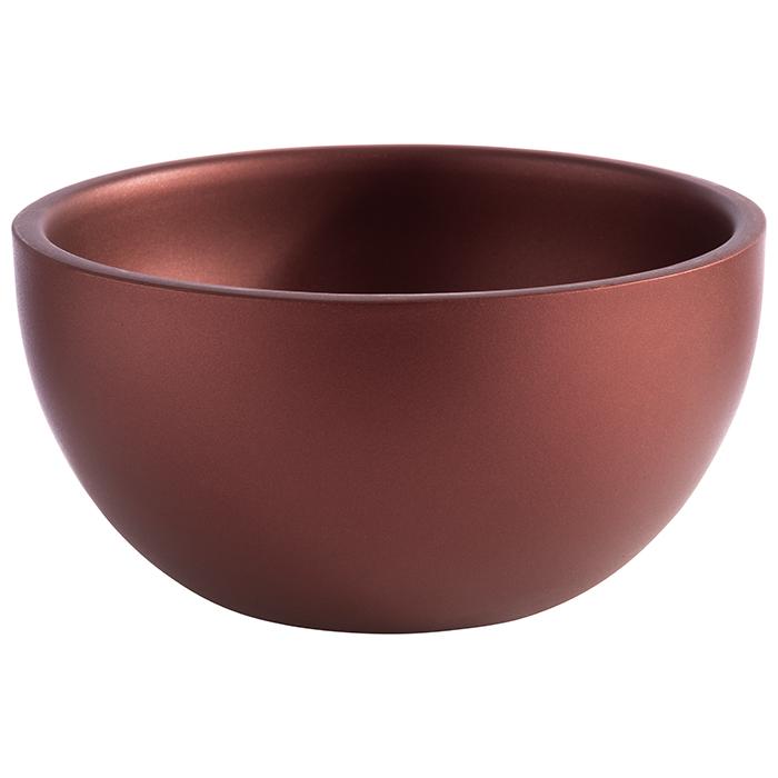 APS Schale -LEVANTE- aus Edelstahl, doppelwandig, Ø 17 cm, copper red für Gastronomie
