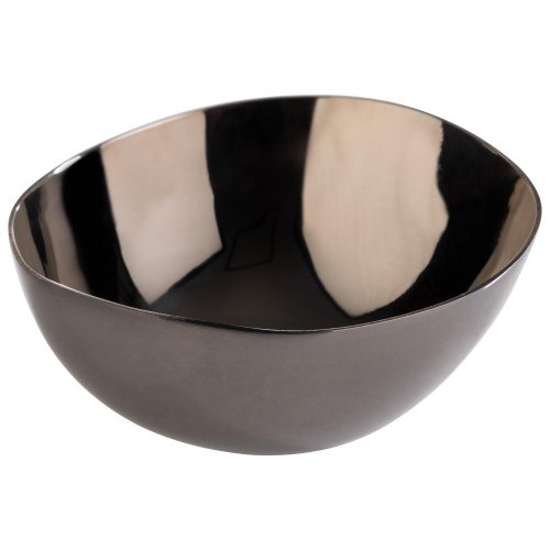 APS PEBBLES Schalen Set, Edelstahl, Gunmetal-Look, ideal für Dips und Snacks