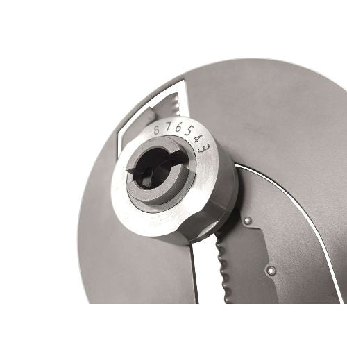 FEUMA TED Buntschnittscheibe aus Edelstahl, verstellbar von 3,0 bis 8,0 mm