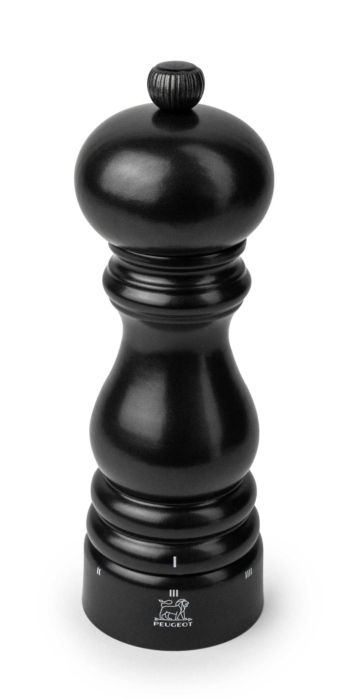 PEUGEOT Paris Pfeffermühle in satinschwarz, ideal für die Tischausstattung