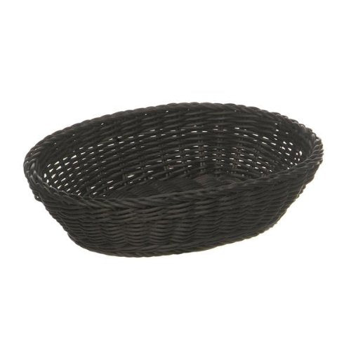 APS Korb aus Polypropylen für Gastronomie, schwarz, 25 x 19 cm