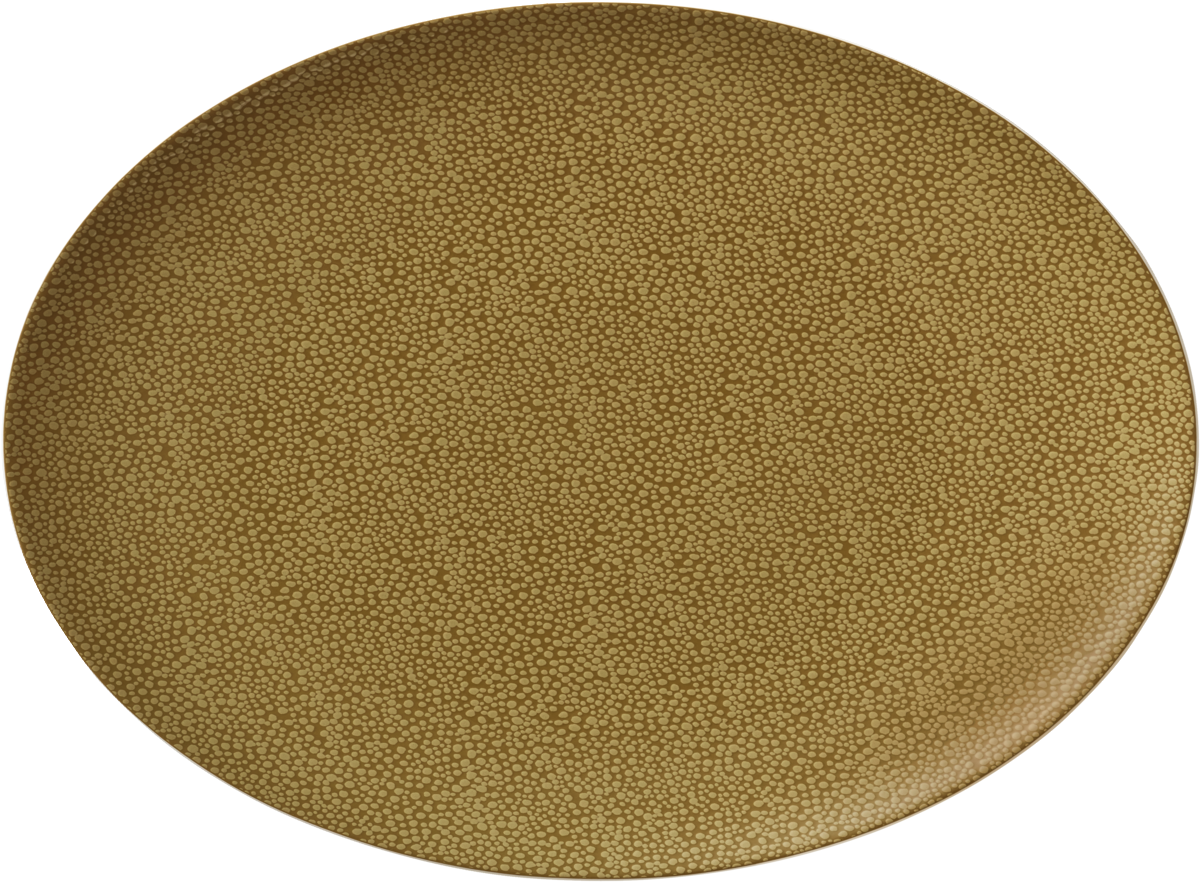 BHS tabletop AG ovale Platte PEARLS OLIVE für die Präsentation von Speisen