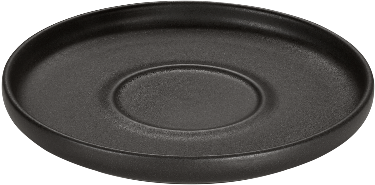 BHS tabletop AG Untertasse rund schwarz 14cm für Gastronomie und professionelle Nutzung
