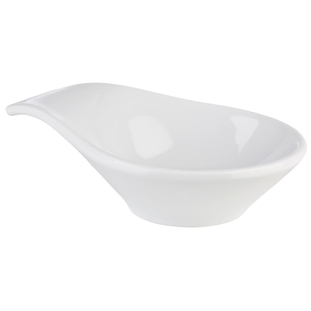 APS Schale -FRIENDLY- für Dips und Snacks, 11,5 x 7,5 cm, weiß