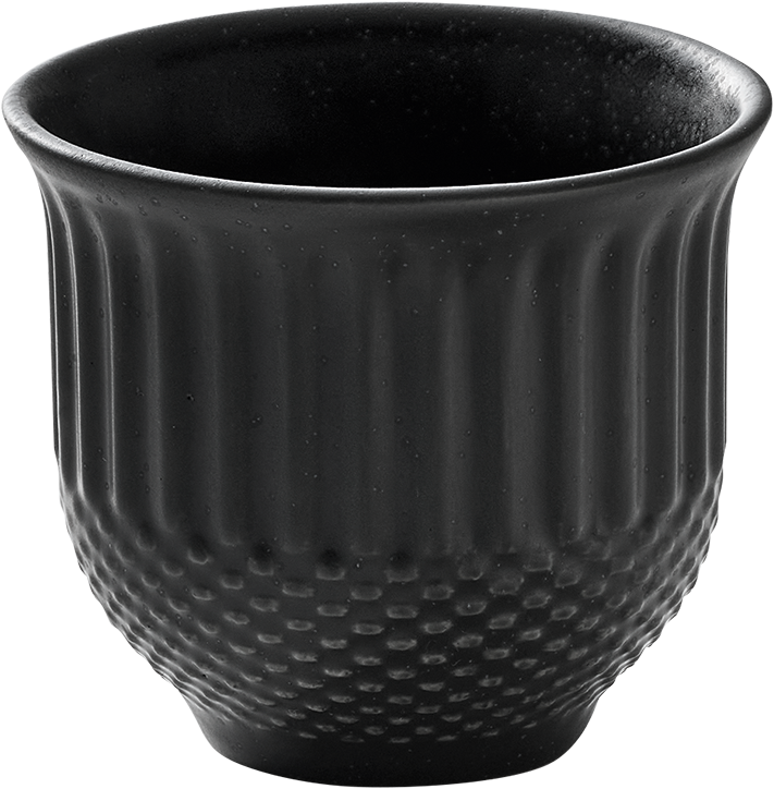 BHS tabletop AG Obertasse Relief coal 0.08l für Gastronomie und stilvolle Präsentation