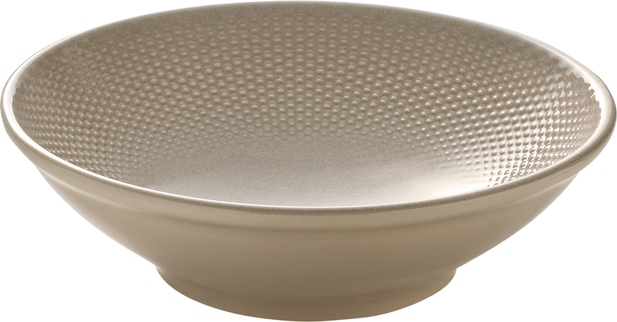 BHS tabletop AG Schüssel rund Relief almond 24cm, ideal für die Präsentation von Speisen