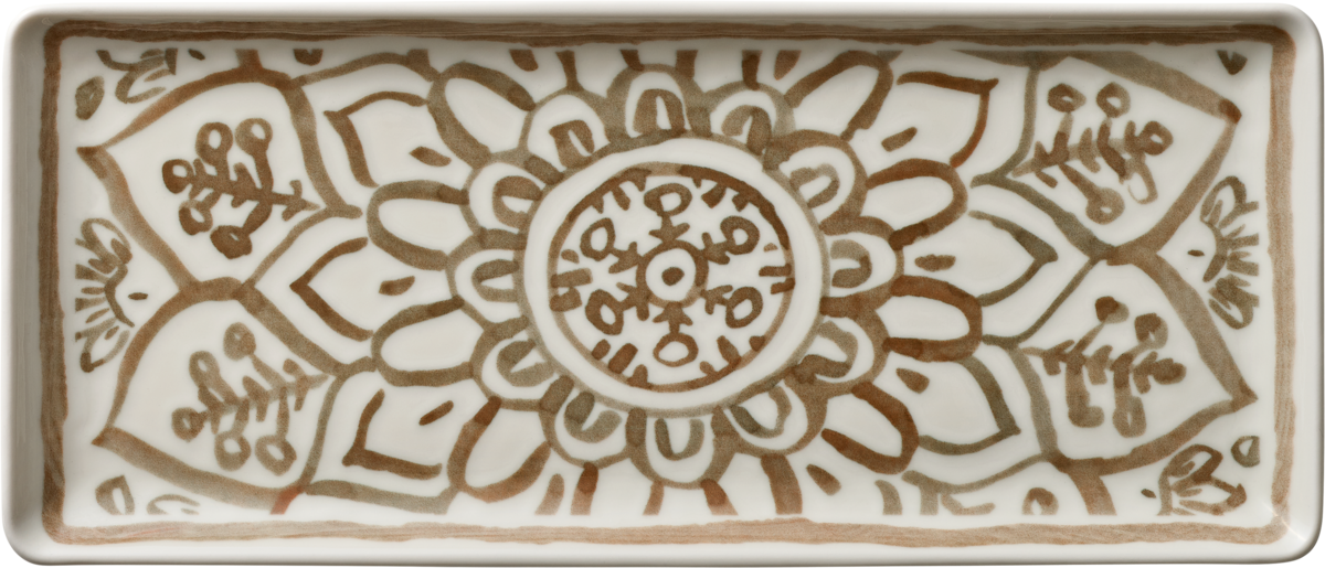 BHS tabletop AG rechteckige Platte sienna 35x15cm für ansprechende Speisenpräsentation