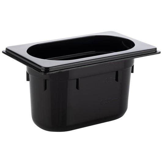 APS GN 1/9 Behälter aus Polycarbonat für die Gastronomie, ideal zum Lagern und Anrichten von Speisen.